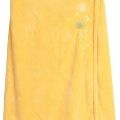 Microfiber Bathrobe Ladies Shower Women Soft Bath Towel Adult Home Textile Sauna Towel (Color : Yellow, Size : 140x70cm)