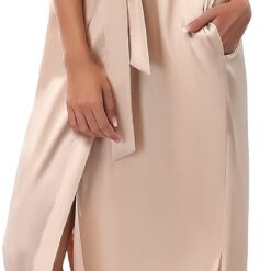 Alternative view of Women's Long Kimono-Style Robe: Lightweight Robe & Soft, Comfortable Sleepwear