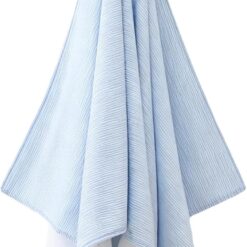 Alternative view of Blue multi-functional travel towel