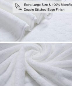 Alternative view of Pure white thick hand towel 2-piece set