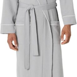 Men's Lightweight Waffle Bathrobe