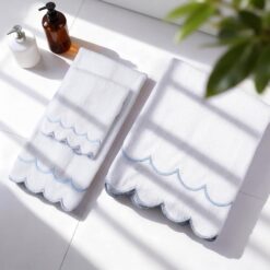 Alternative view of Blue fan-shaped piping 3-piece set
