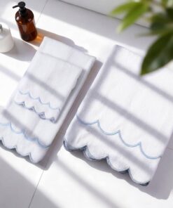 Alternative view of Blue fan-shaped piping 3-piece set