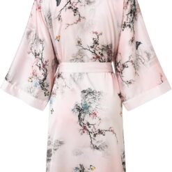 Alternative view of Women's Short Kimono-Style Robe: Printed Robe/Nightgown with Pockets