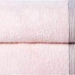 Ultra Soft 2 Pack Oversized Bath Towel Set 28x55 inches, 100% Cotton Large Bath Towels, Ultra Absorbant Compact Quickdry & Lightweight Towel, Ideal for Gym Travel Camp Pool - Pink