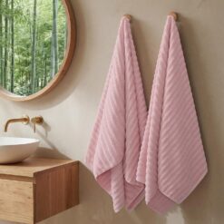 Alternative view of 2Pack Large Bath Towels 31×63 inches, 100% Cotton, Super Soft and Absorbent, Quick-Dry Towels, Perfect for Bathroom,Plush Shower Towels-Pink