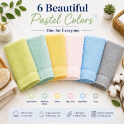 Alternative view of Soft and lightweight towel 6-piece set