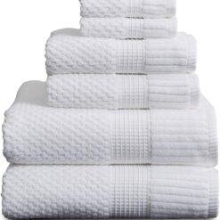 6-Piece 100% Cotton Bath Towel Set
