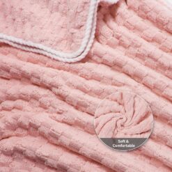 Alternative view of Bath Towel Large,55 x 27 Inches,Ultra Soft and Breathable Bathroom Towel,Lint-Free,Quick Dry,Skin-Friendly and Lightweight,Perfect for Bathroom,Shower,Gym and Beach, Pink