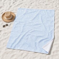 Blue multi-functional travel towel